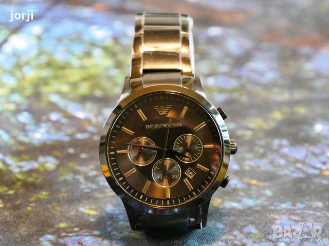 Ръчен часовник Armani AR 2453, матово черен, снимка 2 - Мъжки - 55119632