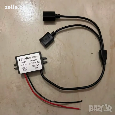 Step Down модул 12V 24V 36V 48V към 5V 3A USB – DC-DC конвертор за автомобил, соларни системи 10374, снимка 5 - Друга електроника - 54685124