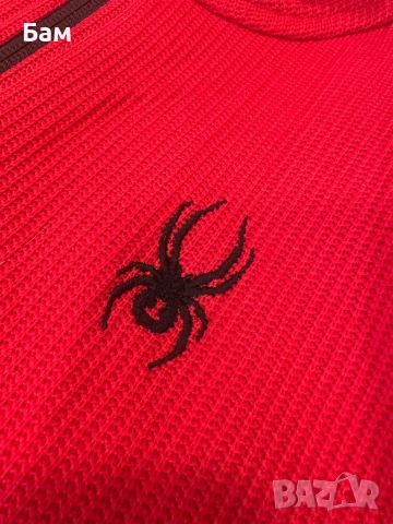 Мъжко!Spyder 1/4 zip размер ХЛ, снимка 3 - Суичъри - 54644422