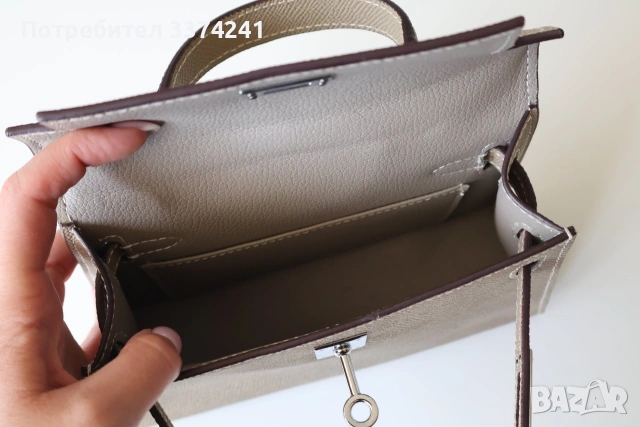 Дамска кожена чанта Hermes, снимка 5 - Чанти - 55206588