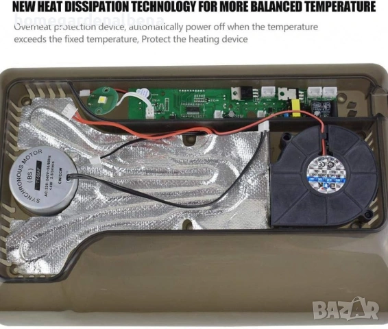 Автоматичен инкубатор 12 яйца HHD YZ9-12 – температура, влажност, люлеене, снимка 7 - За селскостопански - 54108622