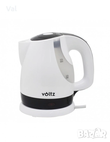 Електрическа кана Voltz Premium, 1300W, 0.9л., бяло/черно, бяло/червено, 2 ГОДИНИ ГАРАНЦИЯ, снимка 2 - Кани - 54922757