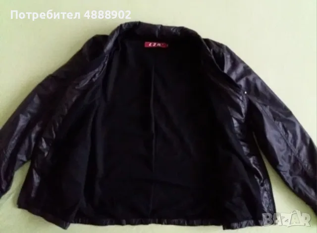 Ново дамско тънко черно яке - размер L/XL, снимка 3 - Якета - 55465364