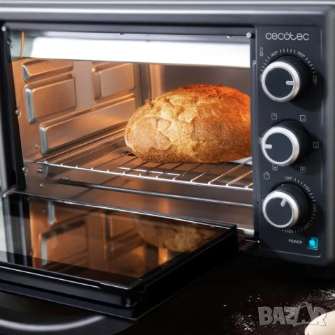 Фурна за пица Cecotec Bake&Toast 2600 Black 4Pizza 26L 1500W, снимка 5 - Печки, фурни - 54983062