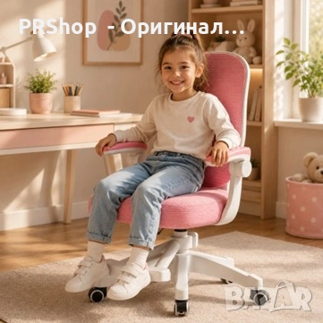 Ергономичен детски стол KO53R - розов/бял, снимка 12 - Столове - 54966227