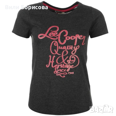Флорална блузка с къс ръкав и щампа"Lee Cooper"внос от Англия-, снимка 5 - Тениски - 54543816