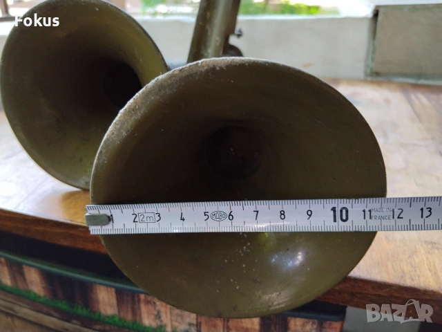 Стара руска военна тромба свирка клаксон на въздух, снимка 7 - Антикварни и старинни предмети - 55080123