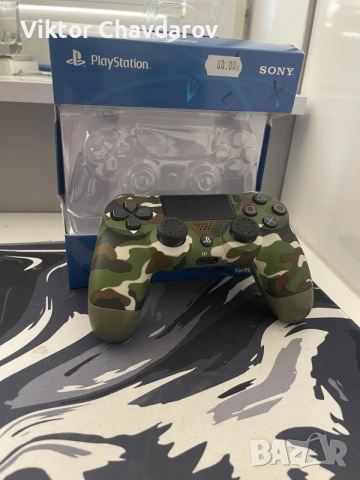!СПЕШНО! PS4 контролер с цвят зелен камуфлаж.  