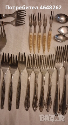 Лот соц прибори- П.Денев/Ротстрай/Нерж/Терна, снимка 4 - Прибори за хранене, готвене и сервиране - 54173603