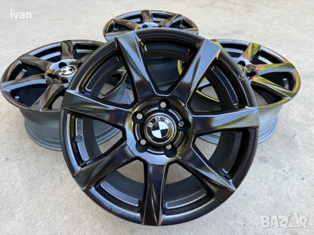 4 бр. алуминиеви джанти BMW 17 цола 5x120, централен отвор 72.6, ET32, 7,5J