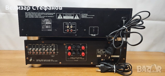  Касетен дек + Стерео усилвател🔥 JVC Hi-Fi комплект – AX-A372 + TD-W218 (Отлично състояние)  , снимка 7 - Аудиосистеми - 54512450