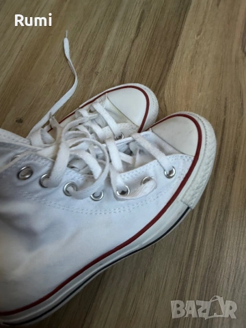 Оригинални чисто бели високи Кецове Converse ! 36 н, снимка 7 - Маратонки - 54656800