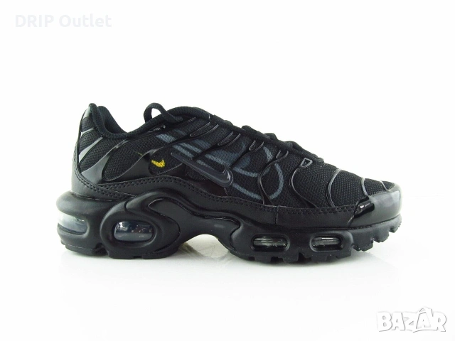 !НОВИ! Nike Air Max Plus 'TN' Multi Swoosh | Black/Grey/Yellow | + КУТИЯ, снимка 4 - Маратонки - 55283361