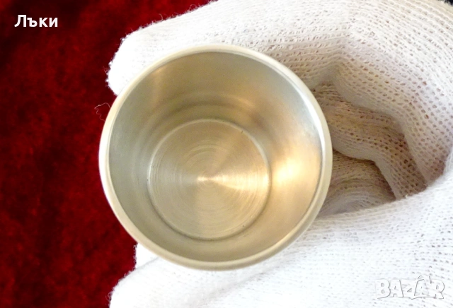 Калаена чаша с Ангели в лозя,градини. , снимка 2 - Антикварни и старинни предмети - 53989421