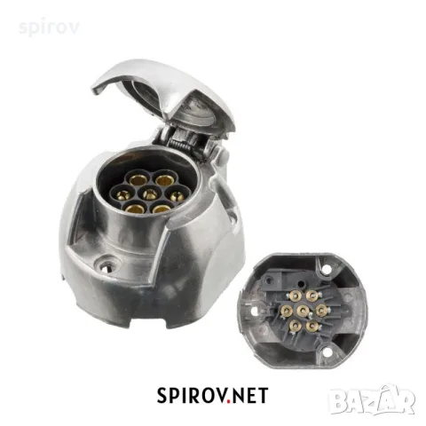 Метална букса за теглич 7 пина 12/24V – DIN ISO 1724