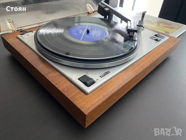 Vintage грамофон Philips, снимка 4 - Грамофони - 55239964