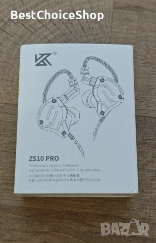 KZ ZS10 Pro слушалки, 5 драйвера, хибриден IEM, Hi-Fi, с алуминиева лицева част, снимка 5 - Bluetooth слушалки - 55002985