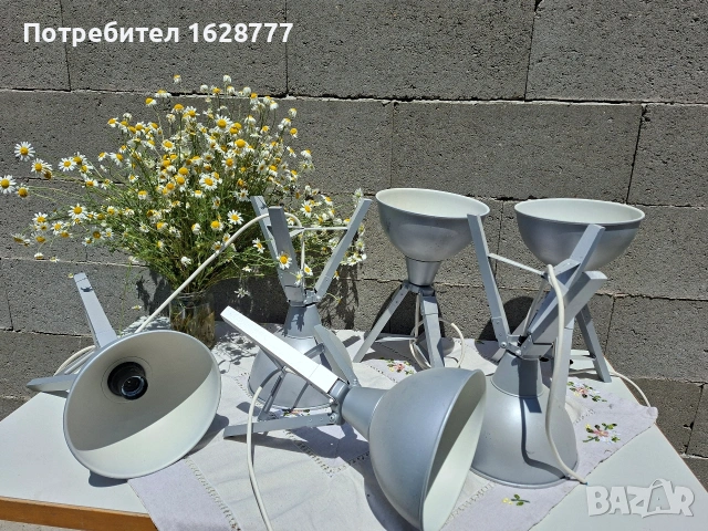 Лампи индустриални сребърно сиво, снимка 3 - Други - 54677672