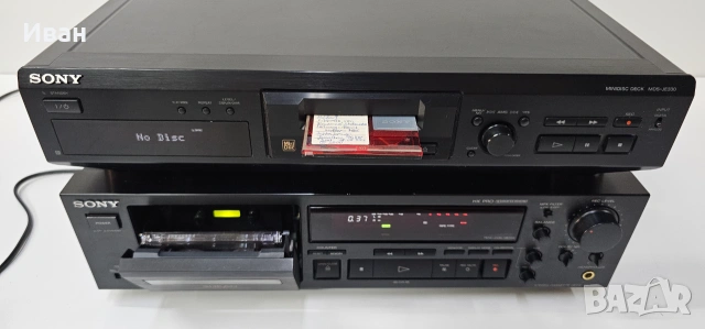 Касетен дек Sony TC-K590 + Sony MDS-JE330 Мини диск, снимка 2 - Декове - 55193204