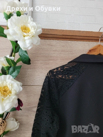 Официална черна рокля тип сако , снимка 8 - Рокли - 54074102