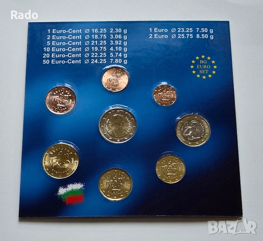 Албумче Нови (UNC)ЕВРОМОНЕТИ ОТ БЪЛГАРИЯ- емисия 2026 година, снимка 2 - Нумизматика и бонистика - 53142379