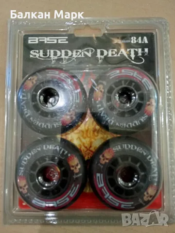 Колелета,колела за ролери / хокей BASE Sudden Death Outdoor – 72mm / 84A (Комплект 4 бр.)