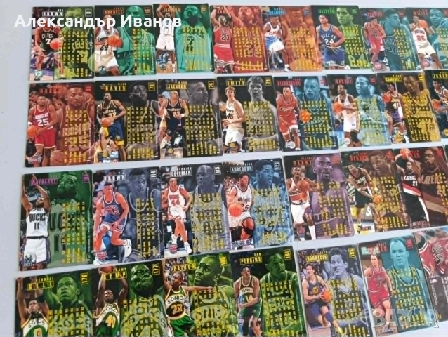 Картички с баскетболисти от NBA от поредицата Fleer 95-96, снимка 6 - Колекции - 54812863