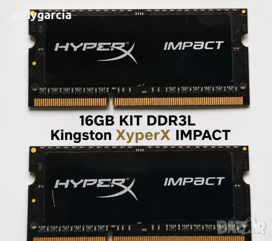 16GB KIT 2x8GB RAM DDR3L KIngston XyperX 1600MHz PC3 12800 204 pin 1.35V Laptop Notebook Memory рам