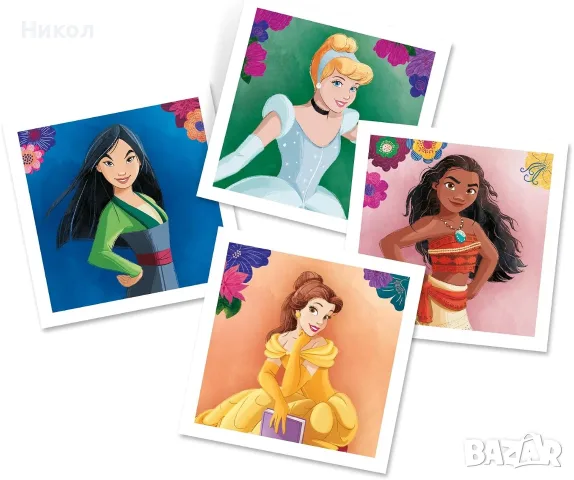 Clementoni Memo Pocket Princess образователна игра за памет с 48 карти с принцесите на Disney, снимка 3 - Образователни игри - 55697465
