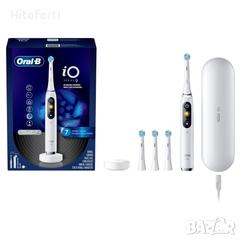 Електрическа четка за зъби Oral-B Braun iO 9n, бяла, снимка 7 - Други - 55061872
