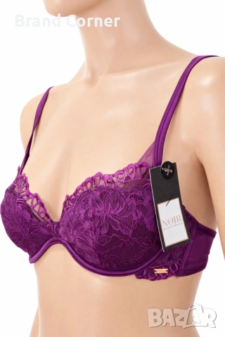 Hunkemöller лилав комплект бельо с дантела – сутиен 70C и бикини XL, снимка 6 - Бельо - 54519722