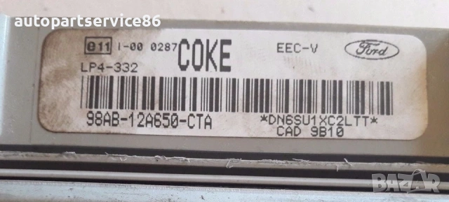 Управляващ блок за двигател (ECU) за Ford Focus 1.4 16V 98AB-12A650-CTA, снимка 3 - Части - 55138631