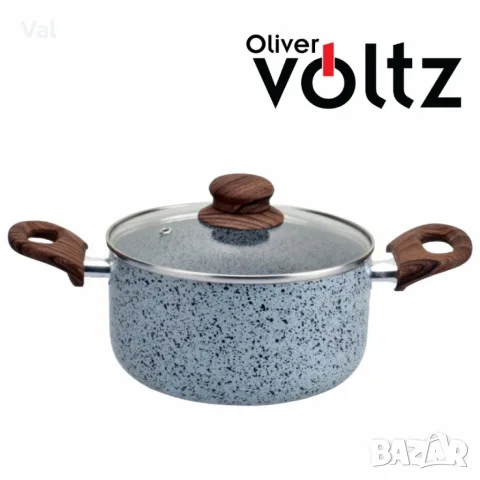 Тенджера Voltz Siena, Мраморно каменно керамично покритие, снимка 3 - Съдове за готвене - 55334956