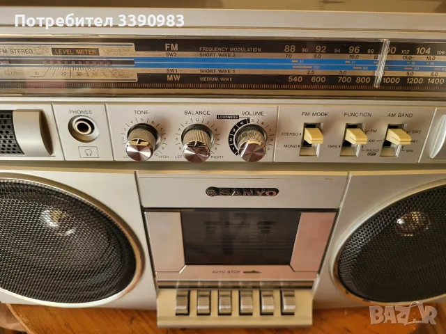 Sanyo M9830K радиокасетофон, снимка 9 - Радиокасетофони, транзистори - 55357502