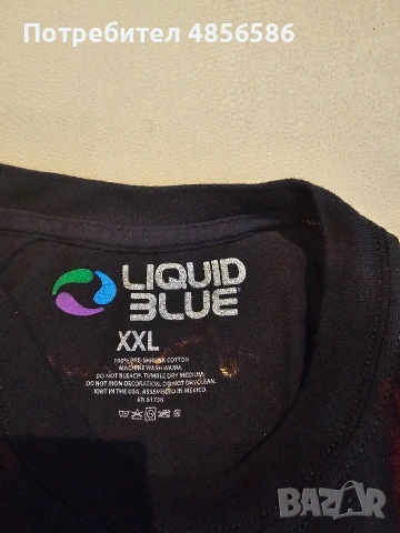 Бутикова тениска Liquid Blue - XXL, снимка 3 - Тениски - 54903291