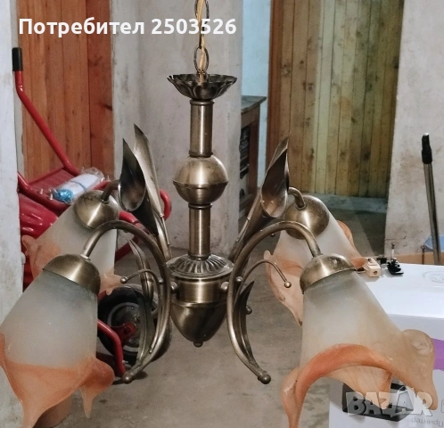 Стари полилей, снимка 2 - Антикварни и старинни предмети - 54914850