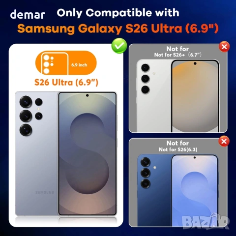 Силиконов/TPU кейс с магнитно позициониране и пръстен за Samsung Galaxy S26 Ultra (6.9"), снимка 2 - Калъфи, кейсове - 54880934