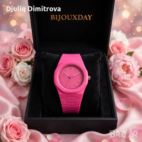 BIJOUXDAY Candy Pink – дамски часовник в ярко розово