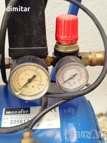 Компресор за въздух MECAFER - 1.5 kW, снимка 4 - Компресори - 55445813