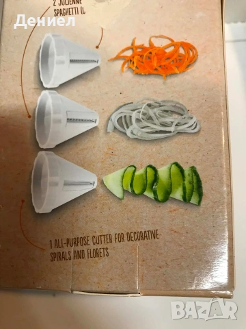 Ernesto Spiral Vegetable Cutter Set - Спираловидни резачки за зеленчуци и плодове! , снимка 3 - Аксесоари за кухня - 54813381