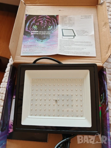 100W UV LED Black Light Прожектор UV Лампа 385-400nm IP66