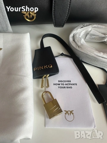 PINKO Escape Bag – голяма кожена чанта | ОРИГИНАЛ , снимка 4 - Чанти - 54048180