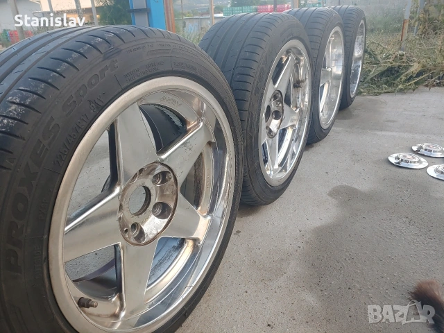 Джанти AZEV / ATEV 17 " 5x112 спорт пакет 8.5j ET 20 и 10j ET 22, снимка 3 - Гуми и джанти - 55093271