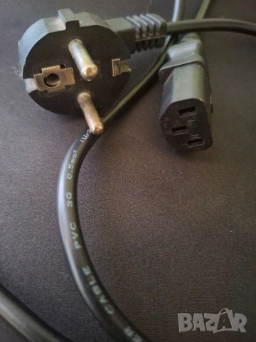 Захранващ Кабел за Компютър, Монитор 250v - 3 пина 1,50 м., снимка 2 - Кабели и адаптери - 55211263