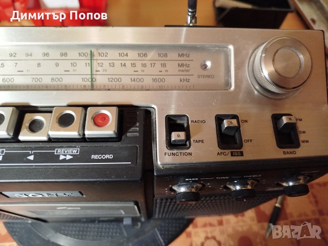 , Винтидж Радиокасетофон Sony. рядък модел от1975година, снимка 4 - Радиокасетофони, транзистори - 54049666