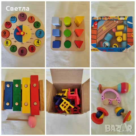 Дървени играчки тип Монтесори