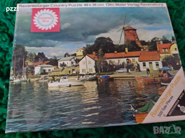 Пъзел "Harbour in Sweden” Ravensburger 1972г. 500 части