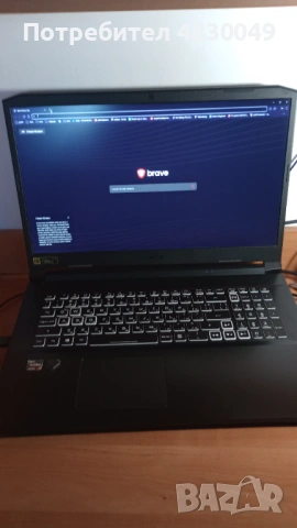Лаптоп Acer Nitro 5 (AN517-41), NVIDIA RTX 3070, AMD Ryzen 7 5800H