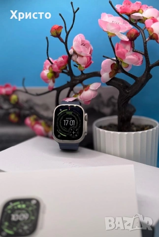 ГАРАНЦИОНЕН!!! Apple Watch Ultra 3, GPS + Cellular, Корпус Natural Titanium 49mm, Blue Ocean Band , снимка 2 - Смарт часовници - 53982944