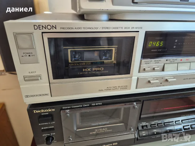 Двуглав касетен дек DENON DR-M10HX с много добър външен вид и отлично работещ + ПОДАРЪК, снимка 2 - Декове - 55673224